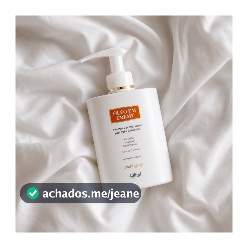 Hidratante Óleo Em Creme Pós Banho 400ml Mahogany
