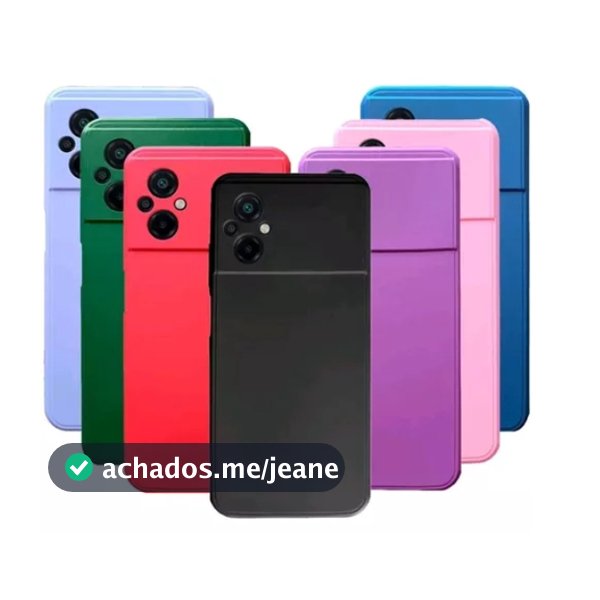 Capa Capinha Compativel Para Xioaomi Poco M5 Aveludada+pelicula 3d