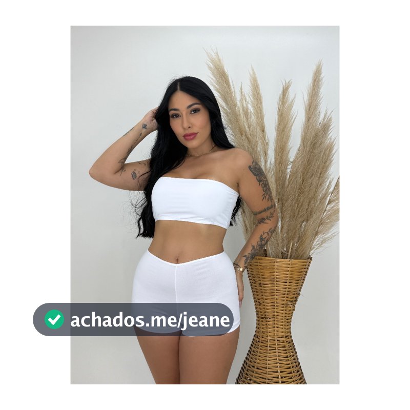 Conjunto Bella Cor Branco Short Cintura Alta Top Faixa Sem Bojo Não Marca Verão Carnaval