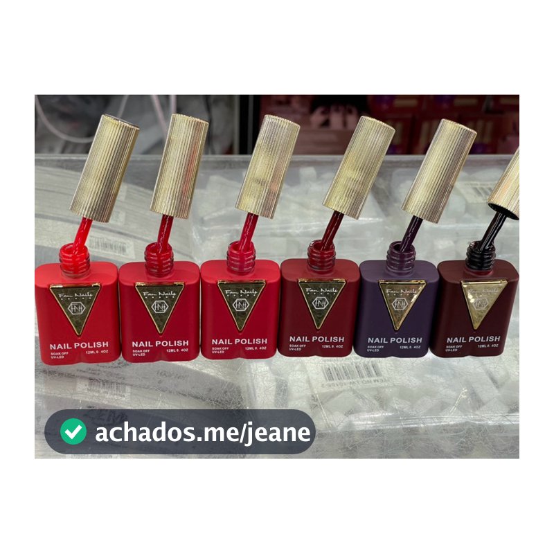 kit esmalte vermelho absoluto