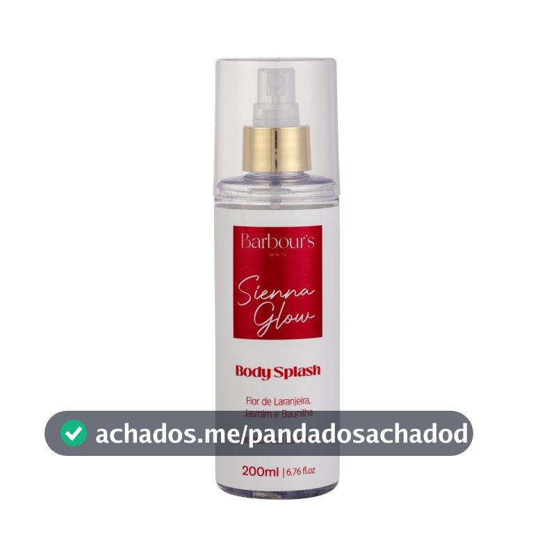Body Splash Sienna Glow Barbour's Beauty 200ml Fragrância Sofisticada Desodorante Corporal Colônia