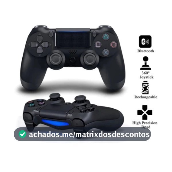 Controle joystick sem fio Playstation Dualshock PS4