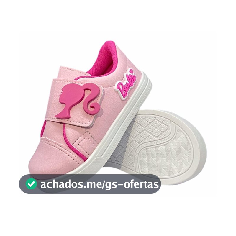 Tenis  Infantil Menina Rosa Confortavel 20 Ao 34