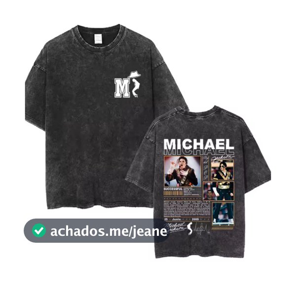 Camiseta Homenagem Michael Jackson | Estilo Urbano | Algodão Unissex
