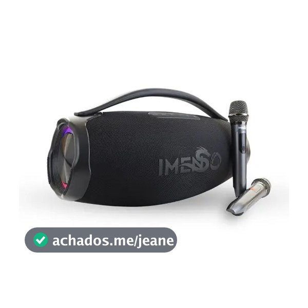 Caixa de Som Bluetooth Imenso X59 40W 4000mAh IPX5 com 2 microfones
