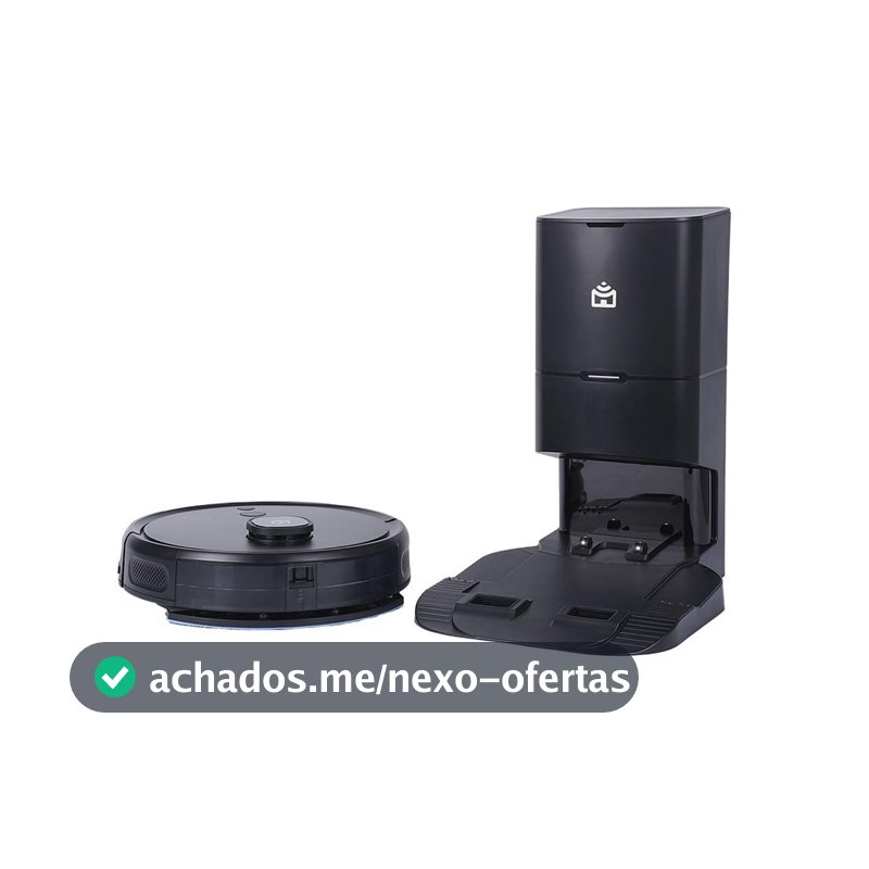 Smart Robô Aspirador Wi-Fi Autolimpante PRA2000 Mapeamento a Laser, Aspira, Varre e Passa Pano