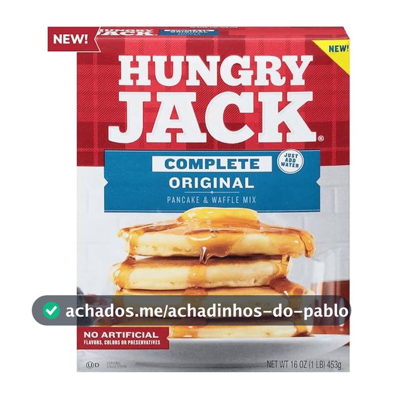 Hungry Jack Original Massa Para Panqueca E Waffle Mix 453g