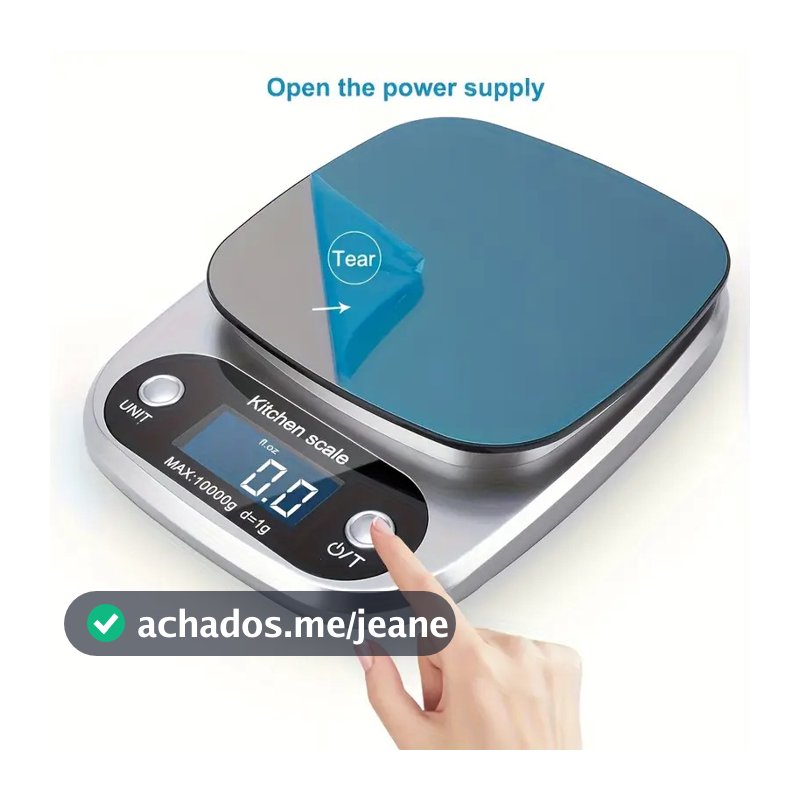 Balança de Cozinha Digital de Alta Precisão 0.1g/10kg