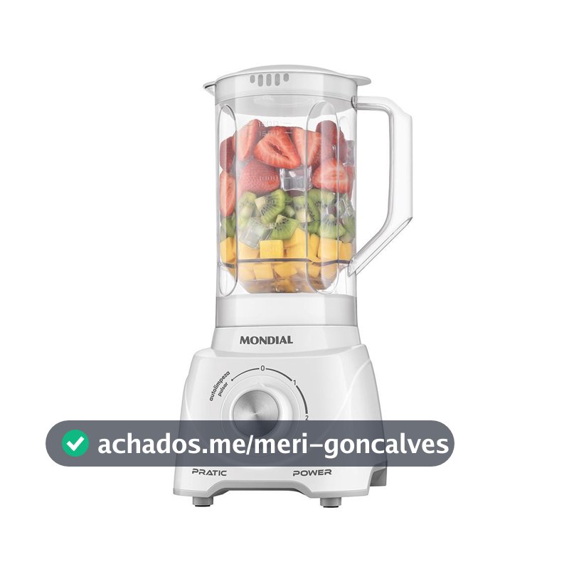 Liquidificador Pratic Power Mondial Branco 550W L-97-W