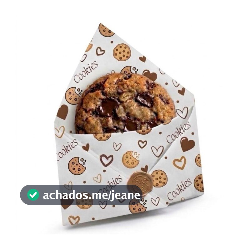 Papel Manteiga Cookie ou Brownie 15x15 cm Barreira Antigordura Proprio para Alimentos.