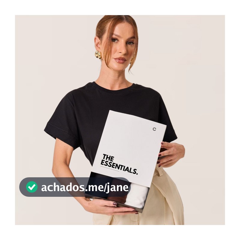 Kit 3 T-Shirts Essenciais em Algodão