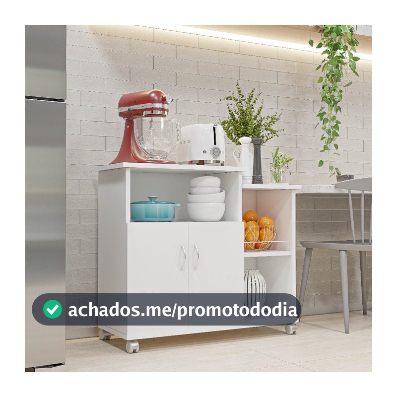 Armário Cozinha Fruteira Multiuso Cozinha com Tampo para Microondas e Galão de Àgua