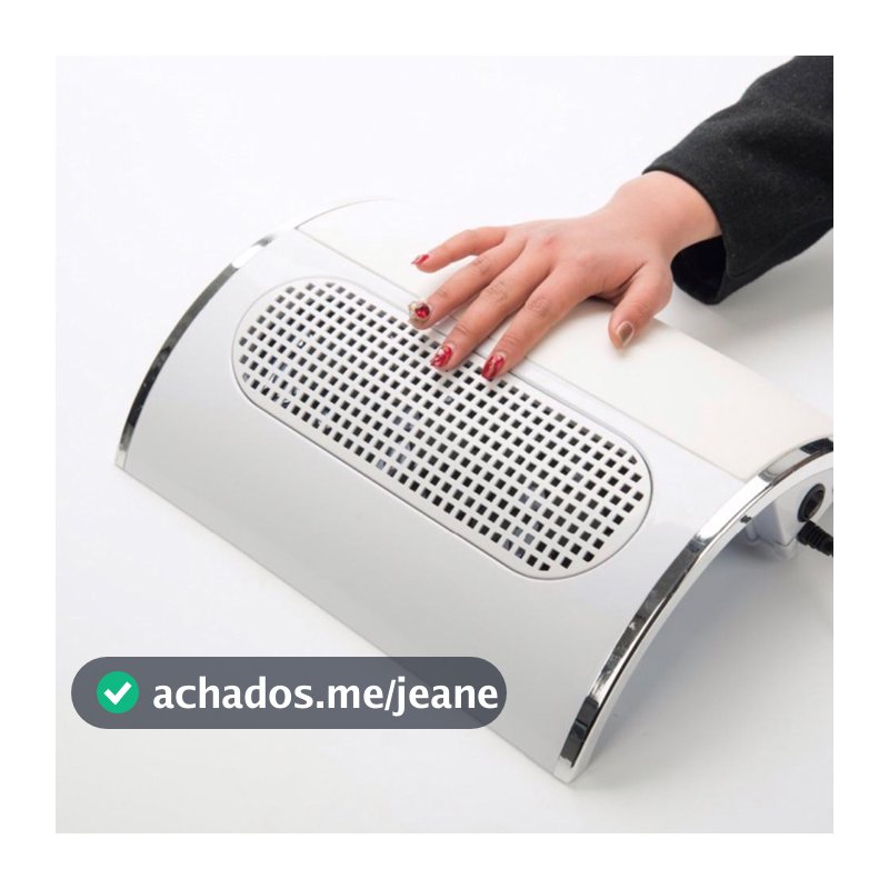 Aspirador Coletor de pó de Unha Sugador 3 Ventoinhas Manicure Profissional Alongamento Gel Fibra
