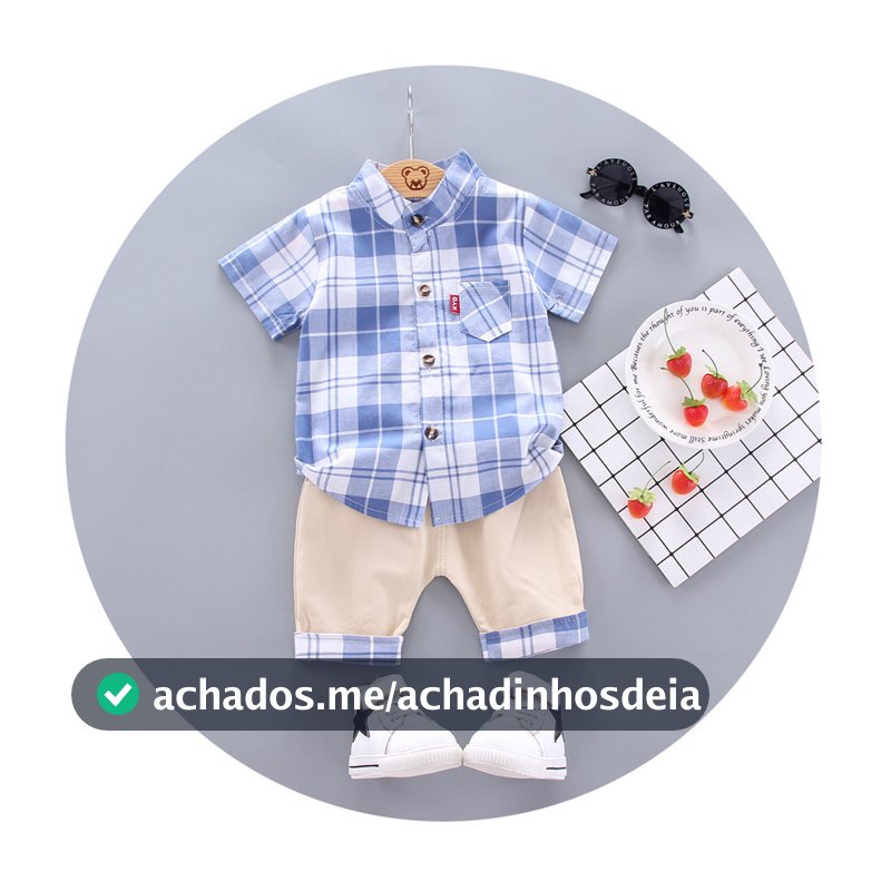 Conjunto De Roupas Para Meninos , Camisa E Calças De Algodão , Casual Inteligente , 2 Peças
