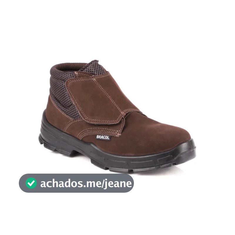 Bota Feminina e Masculina Bracol BVN  Nobuck Vel S/ Cadarço