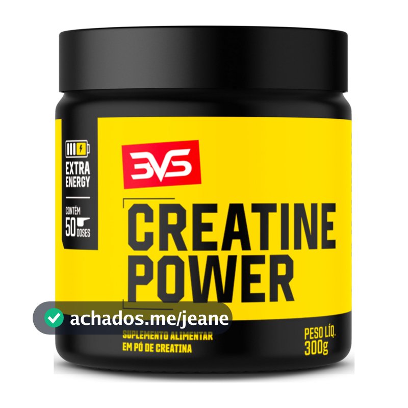 Creatina Monohidratada Power Extra Energy 300g (50 Doses) - 3vs Nutrition