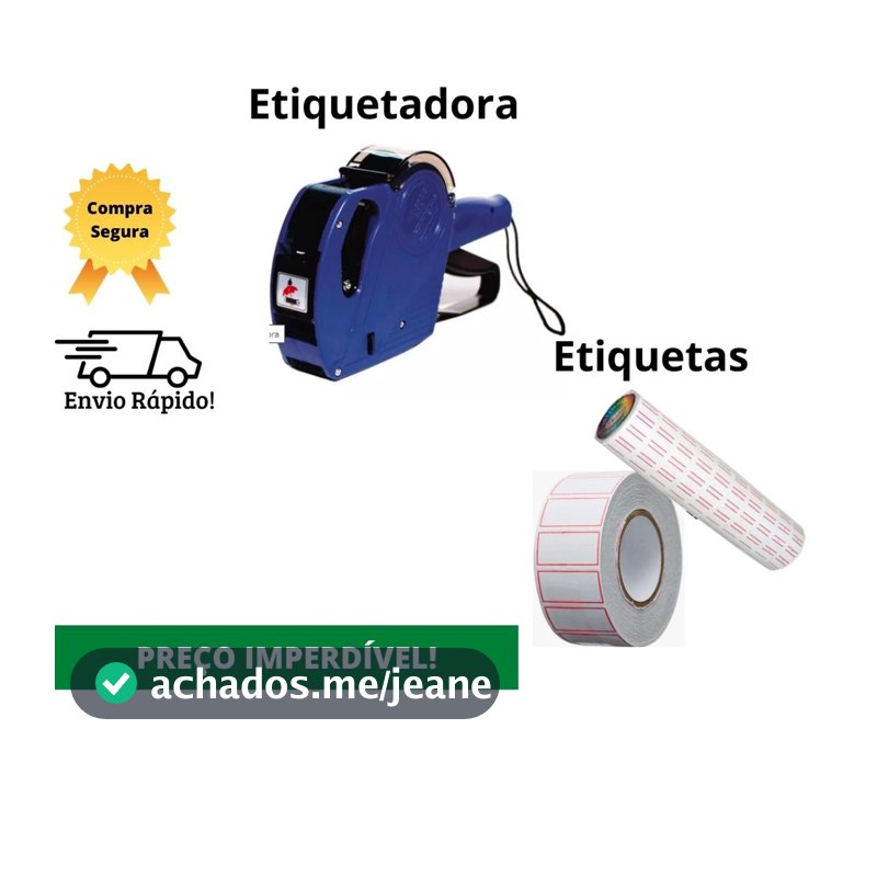 Etiquetadora de Preço + 10.000 Etiquetas + Refil Tinta - Preços Etiquetadora Manual 8 Dígitos