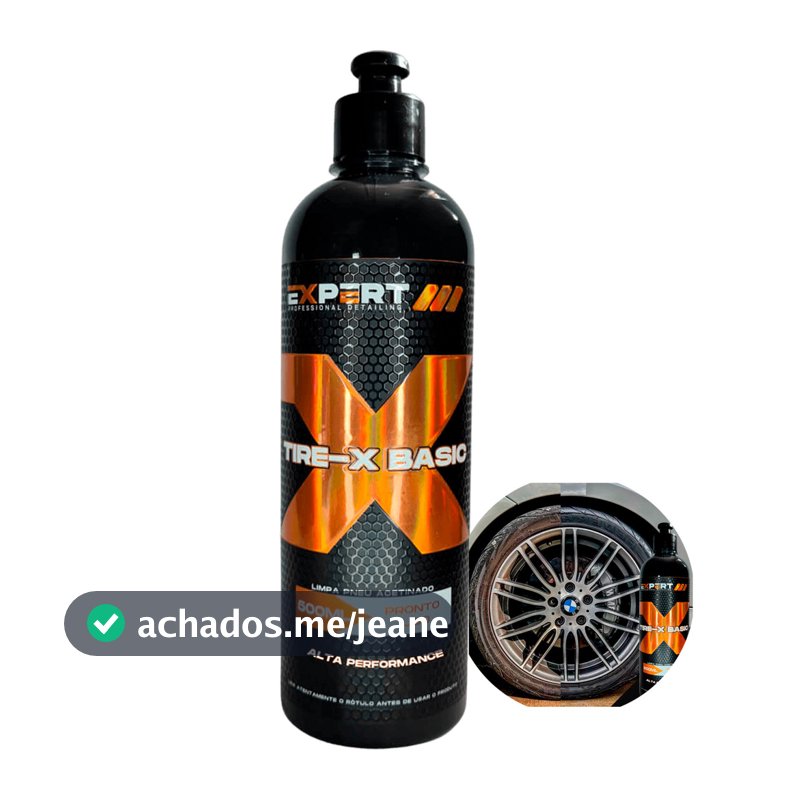 Tire X Basic - Limpa Renova Hidrorepelente Pneus Pretinho com Aspecto Acetinado 500ml - Expert