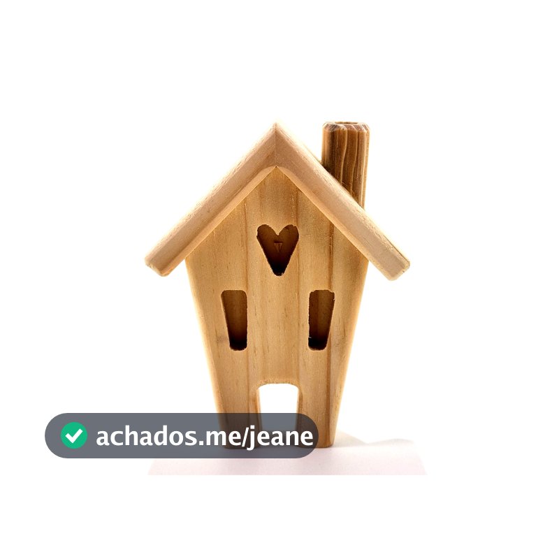 Casinha de Mesa em Madeira Pinus Ref. 4 – Decoração Farmhouse para Sala ou Quarto