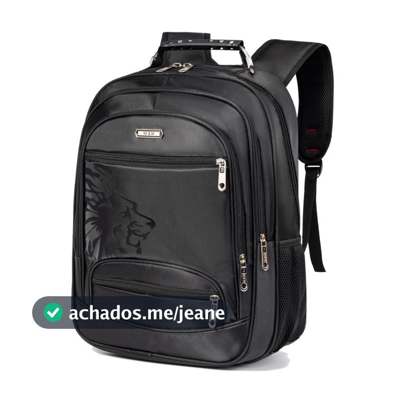 Mochila Masculina Grande Reforçada para Notebook Impermeável Escolar Trabalho Viagem Resistente Unissex