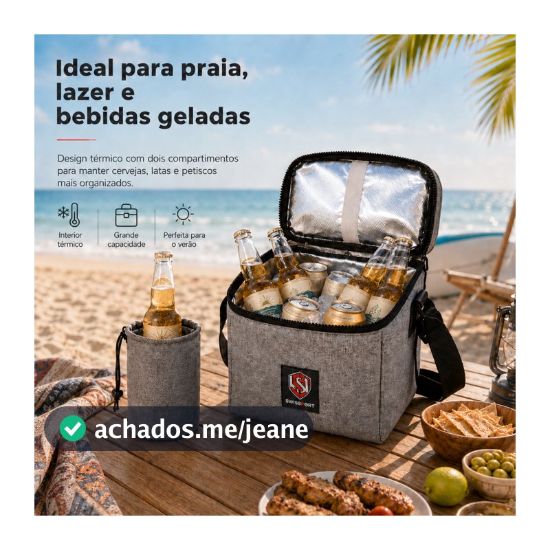 Lancheira Térmica Sioux Swissport Marmita Fitness Academia