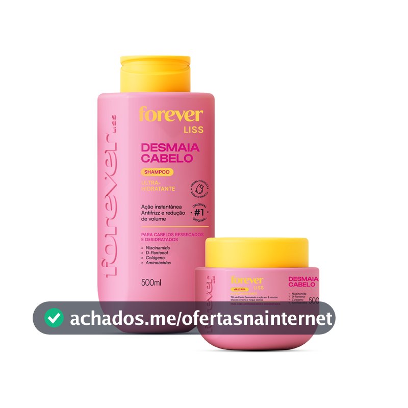 Kit Especial Desmaia Cabelo Forever Liss 500g