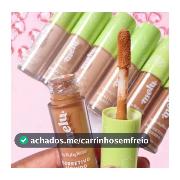Corretivo Líquido Cobertura Leve Melu 5ml Maquiagem Ruby Rose