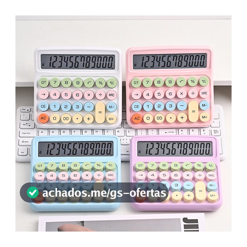 Calculadora Colorida Morandi De 12 Dígitos Teclado Mecânico De Ponto Grande Escola & Papelaria De Escritório 2188-68