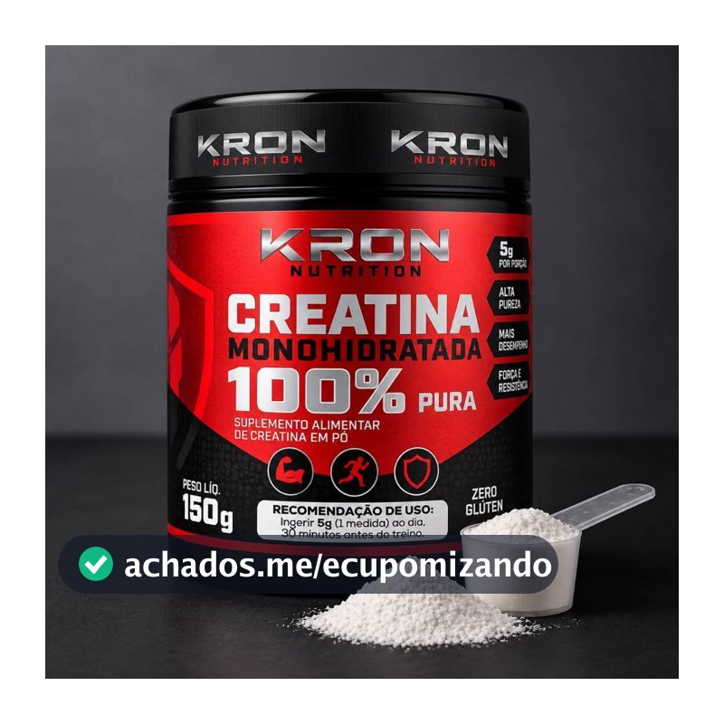 Creatina Monohidratada 100% Pura 150g  importada  KRON