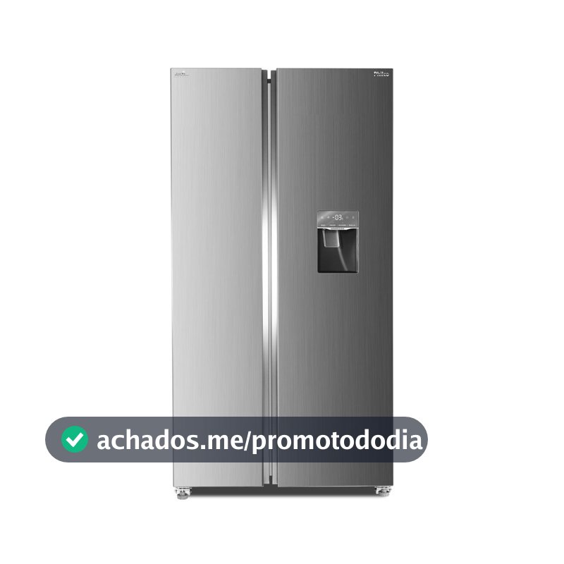 Geladeira Side By Side Philco Eco Inverter Prf535id Frost Free Smart Cooling Inox 434l Inox