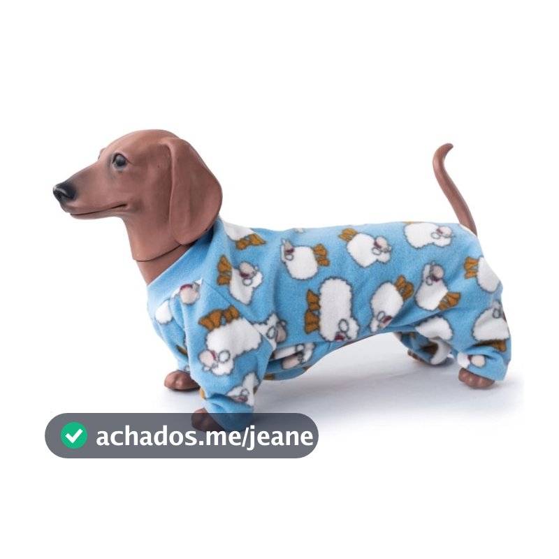 Kit 2 Unidades Pijama Inverno em Soft Para Cães