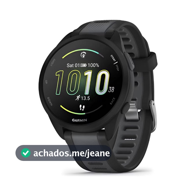 Relógio Garmin Forerunner 165 e 55 Smartwatch Preto ORIGINAL e NF