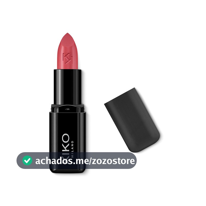 Batom Cremoso Kiko Milano Smart Fusion Cor 407 Rose Wood Rosa-escuro Nutritivo Acabamento Luminoso Original
