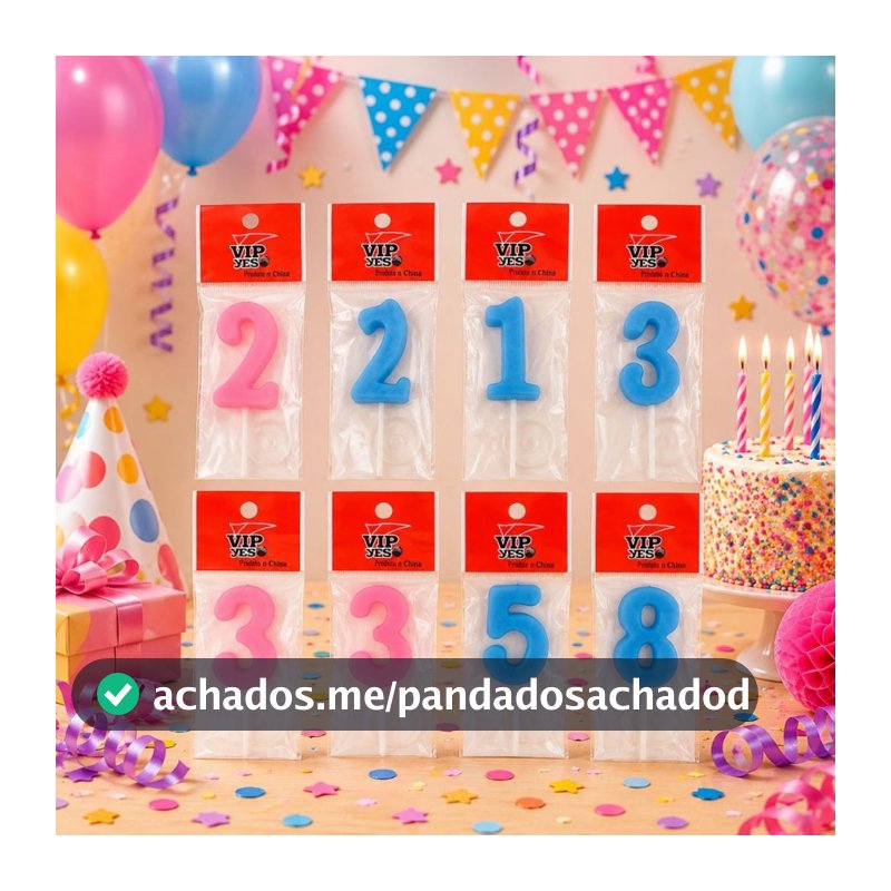 Vela Aniversário Decorativa Glitter Azul Rosa Estrela Números 1 a 9 para Bolos Festas Infantis