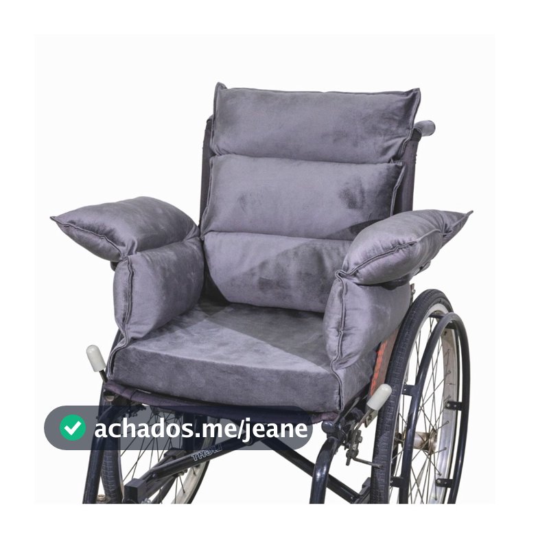 Almofada para Cadeira de Rodas Poltrona com Encosto e Braços Longevitech