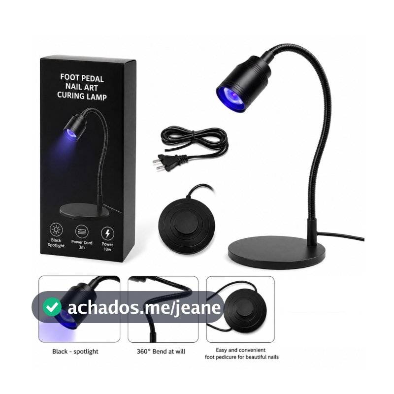 Lanterna Uv com Pedal Para Molde F1 USB - 360°