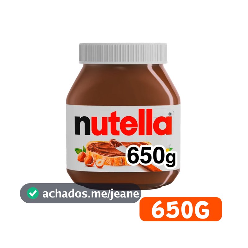 Nutella Original Sabor Avelã Cremoso Ideal Café da Manhã Lanche Confeitaria Pote 650g
