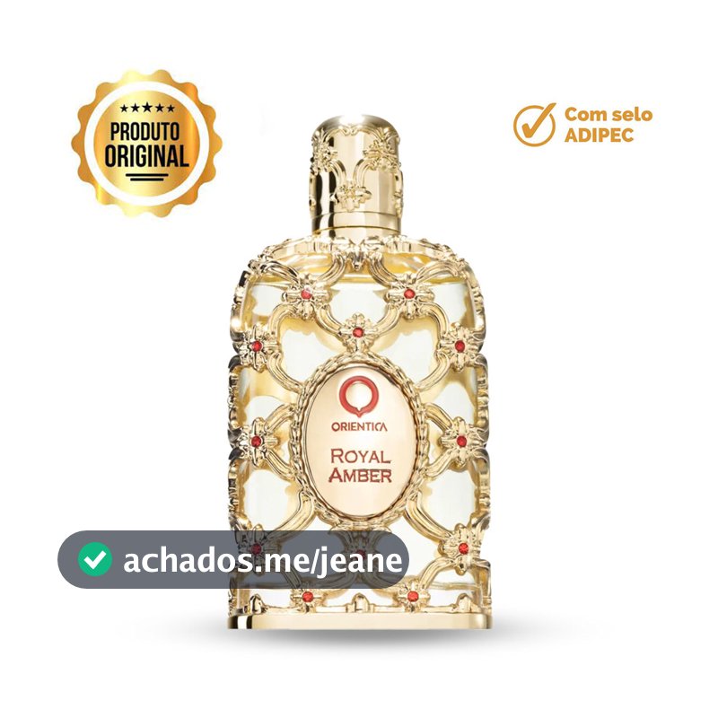 Perfume Royal Amber Luxury Edp Orientica Feminino 80ml
