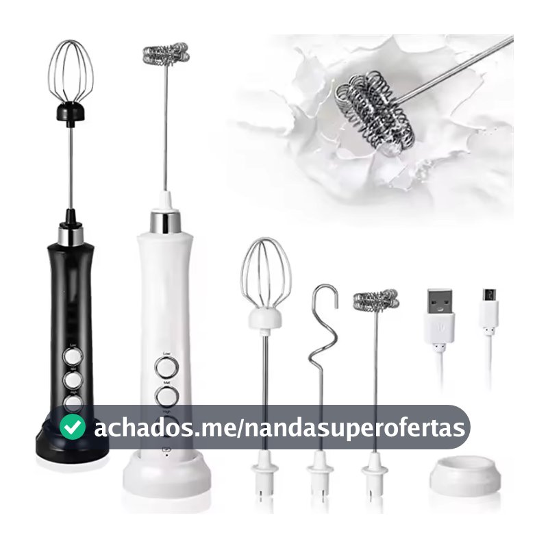 Batedor De Ovos 3 Em 1 , Leite Elétrico , Fabricante De Espuma , Portátil , Alta Velocidade , Misturador De Bebidas , De