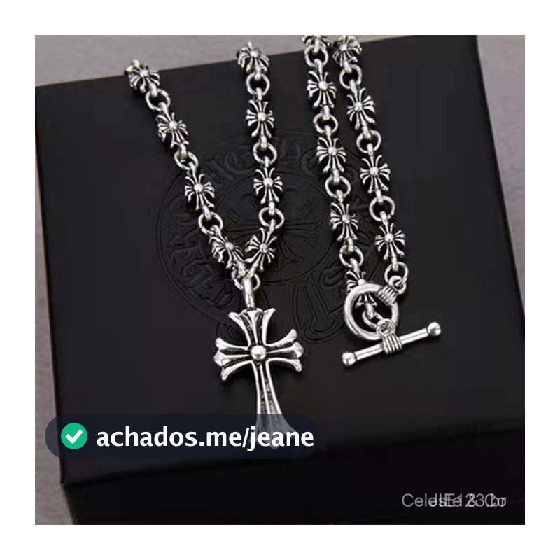 Colar de Cruz Jóias Punk Homens Punk Homens Punk Mulheres Colar Retro Colar Pingente