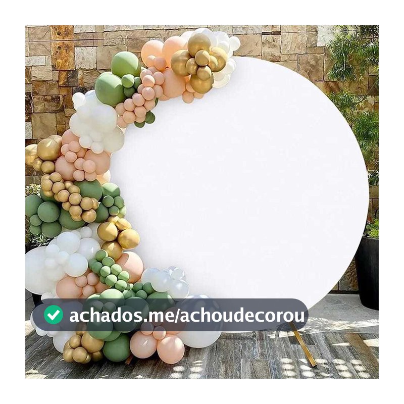 CAPA DE PAINEL REDONDO DECORAÇÃO DE FESTA LISO COM  ELÁSTICO DIVERSOS TAMANHOS E CORES - ENVIO RÁPIDO