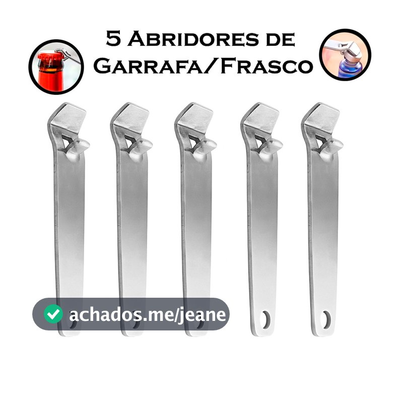 Kit 5 Abridor De Garrafas Frascos Ampolas Toxina Botulínica Botox Bujão Levantador De Tampas