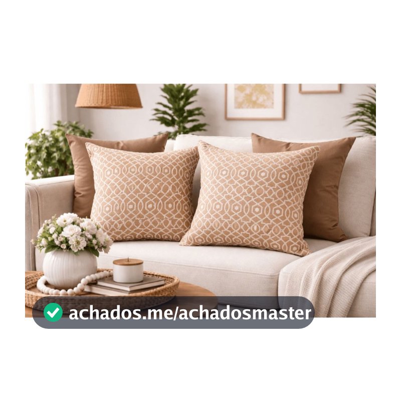 Kit Capas de Almofadas Decorativas  – Jacquard e Suede Estampadas + Lisas