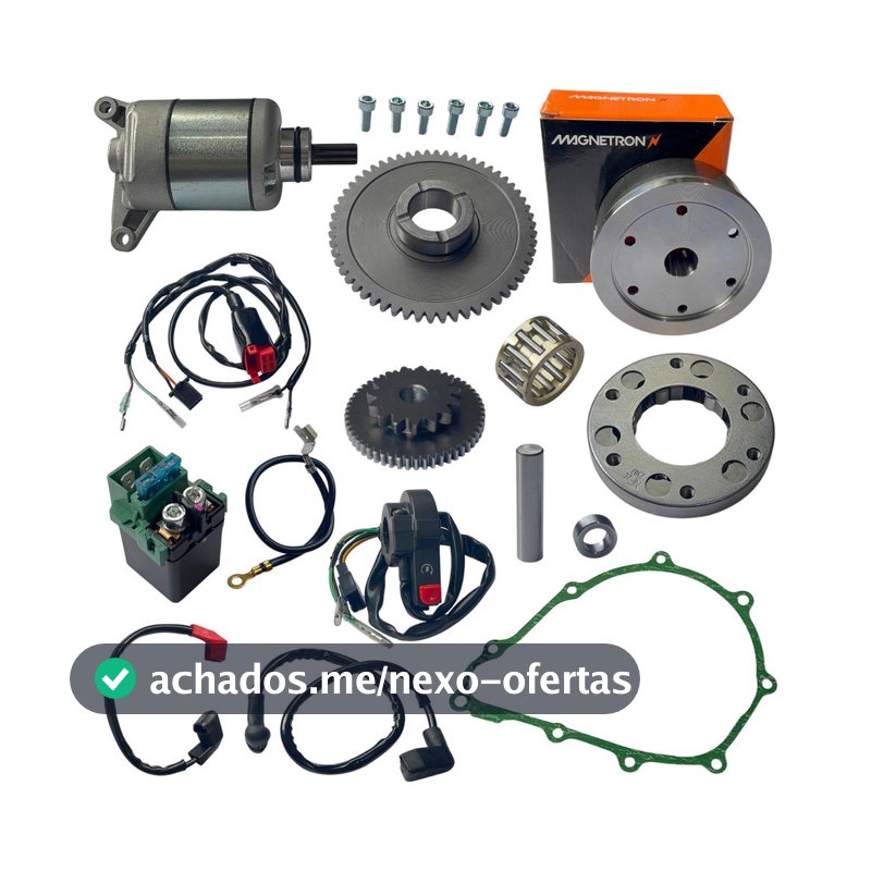 Kit Sistema Partida Eletrica Nxr Bros 150 Ks Injeção Eletronica 2009 2010 2011 2012