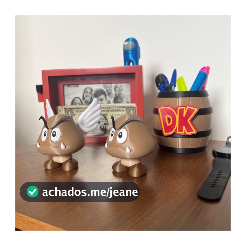 Decoração geek Mario: Goomba