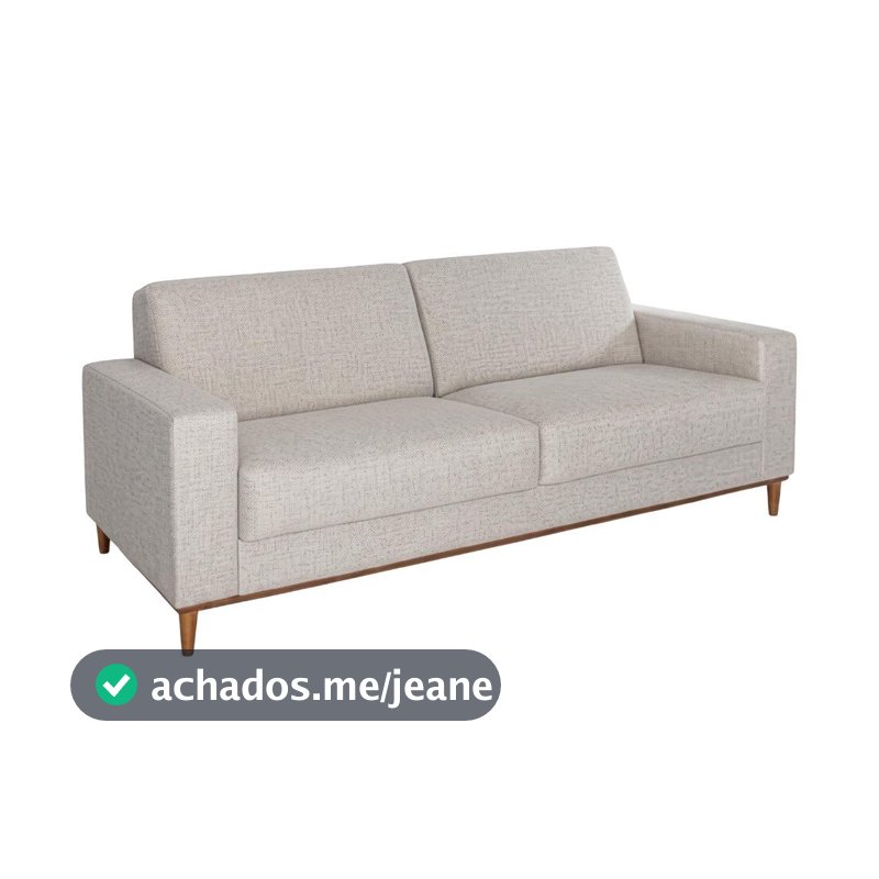Sofá Living 3 Lugares 2,10m Linho Lara