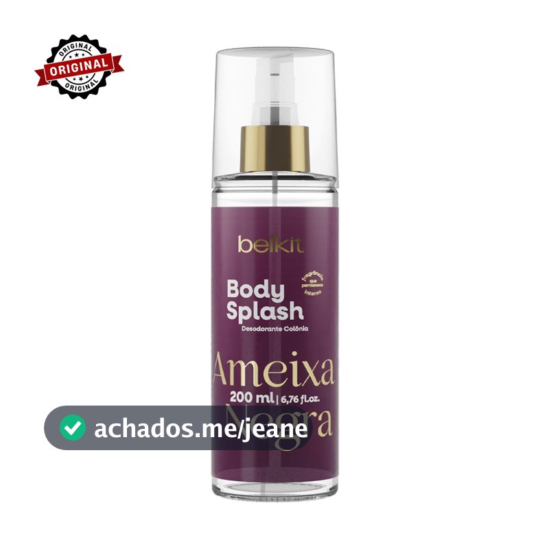 Body Splash Ameixa Negra 200ml BELKIT | Alta Projeção | Alta fixação | Perfumaria Fina