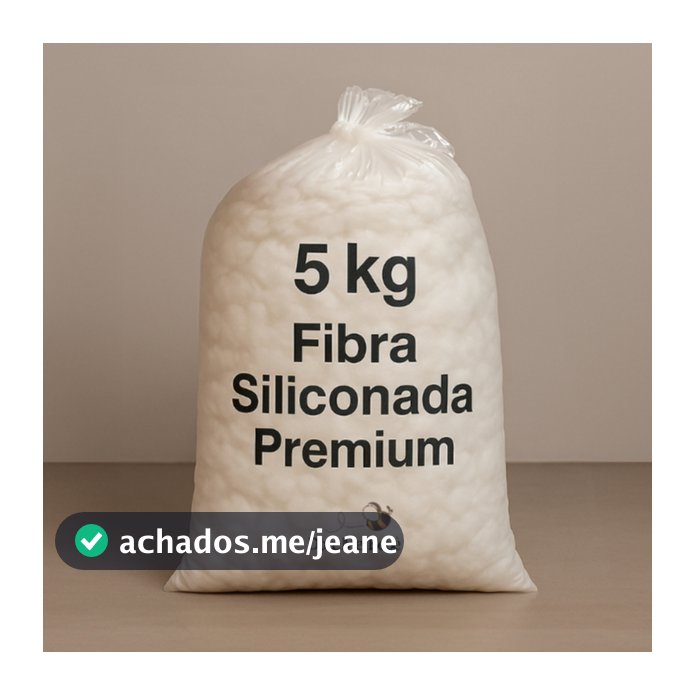 Fibra de Silicone Para Enchimento 5Kg Macia Confortavel
