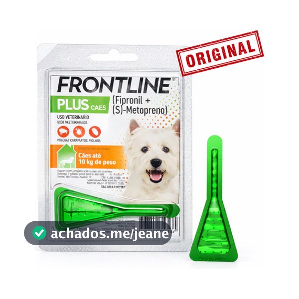 Frontline Plus Pipeta Antipulgas Carrapatos Cães 2 A 10kg