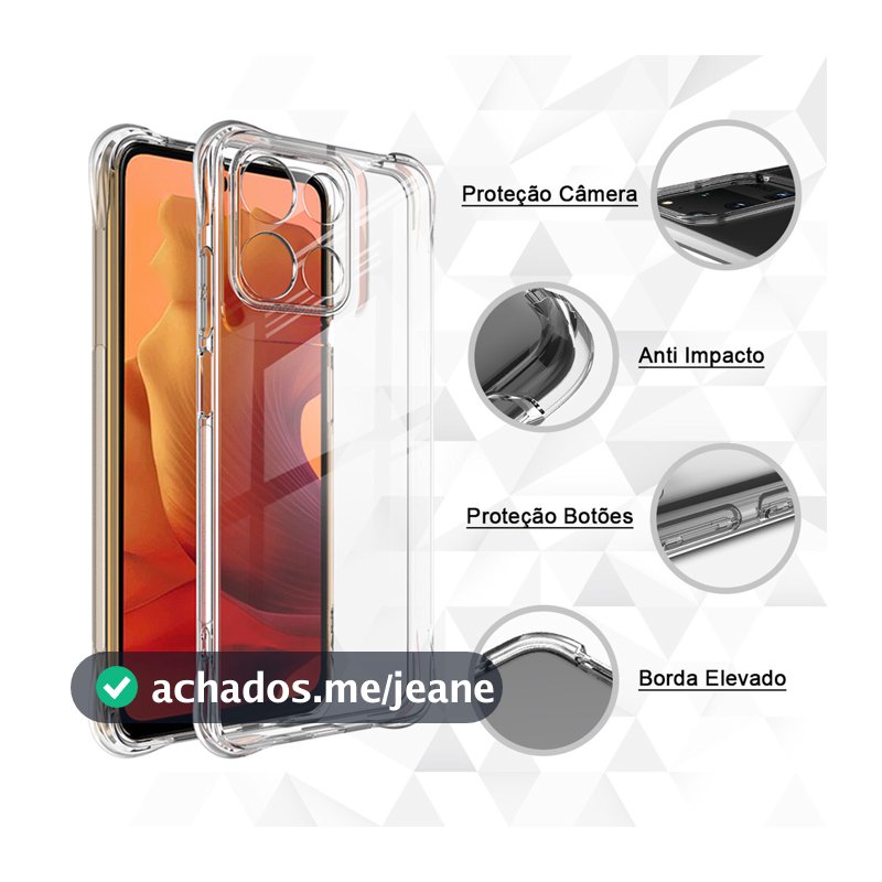 Capa Case Capinha Anti Impacto Compatível Com Todos Motorola Moto G86 G56 G06 G85 G75 G55 G35 G15 G05 G84 G54 G34 G24